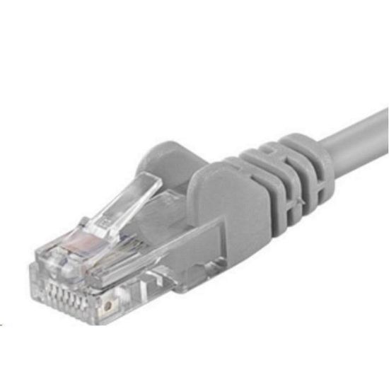 Obrázek PREMIUMCORD Patch kabel UTP RJ45- RJ45 CAT5e 0.25m šedá