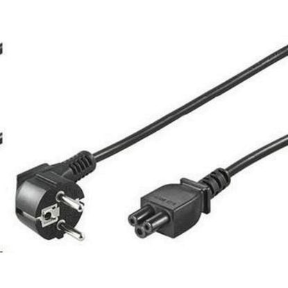 Obrázek PREMIUMCORD Kabel napájecí 230V pro NTB (3pin, Schuko, trojlístek) 1m