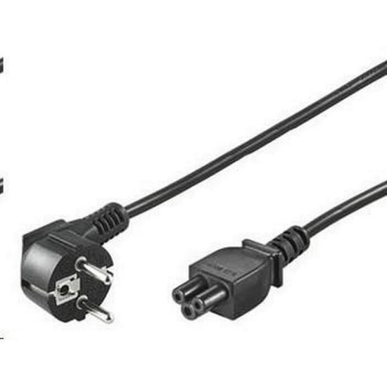Obrázek PREMIUMCORD Kabel napájecí 230V pro NTB (3pin, Schuko, trojlístek) 1m