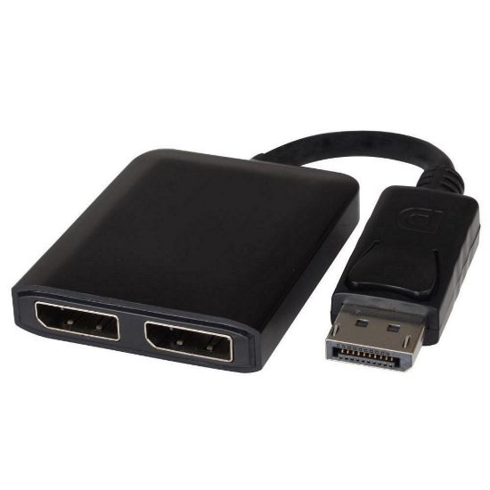 Obrázek PREMIUMCORD Adaptér DisplayPort - 2x DisplayPort, rozšíření + zrcadlení obrazu, 4K*2K@30 Hz