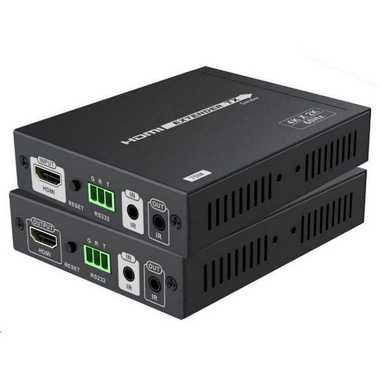 Obrázek PremiumCord HDMI HDbaseT2.0 extender Ultra HD 4kx2k@60 Hz na 70m přes Cat5e/ Cat6
