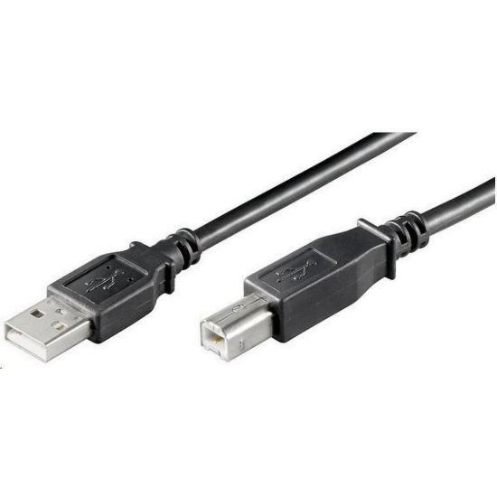Obrázek PREMIUMCORD Kabel USB 2.0 A- B propojovací 2m, barva černá