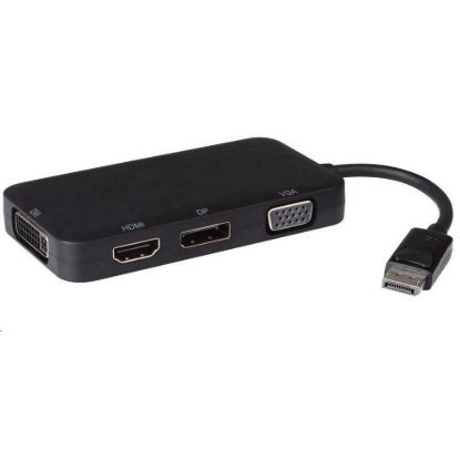 Obrázek PREMIUMCORD adaptér DisplayPort - DP + HDMI + DVI + VGA , 1080p, 4K*2K