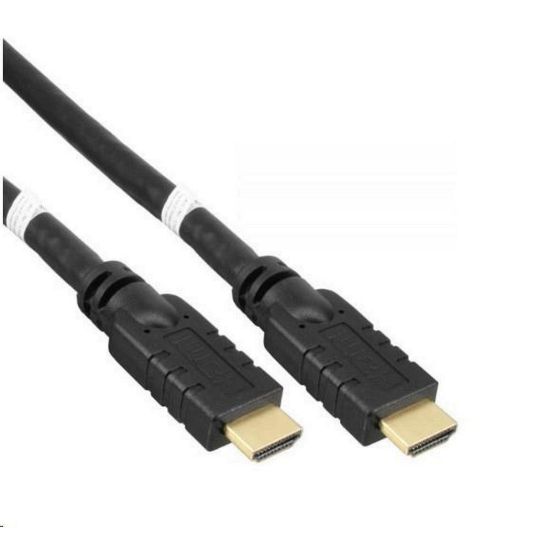Obrázek PREMIUMCORD Kabel HDMI High Speed with Ether.4K@60 Hz, se zesilovačem, 10m, 3x stínění, M/ M, zlacené konektory