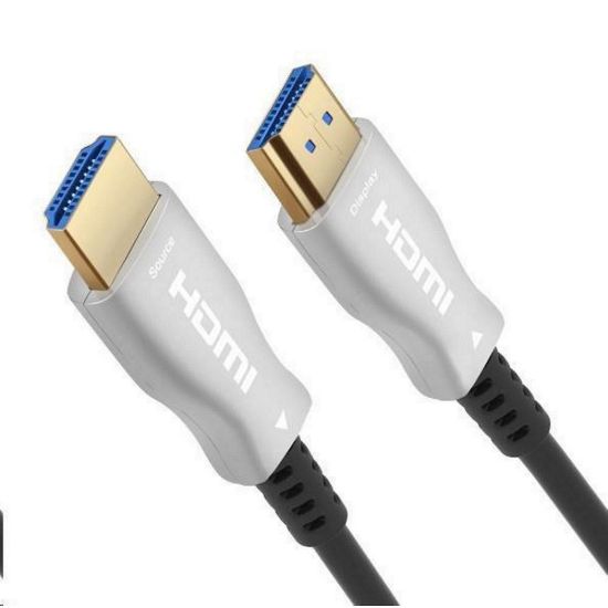Obrázek PREMIUMCORD Kabel HDMI optický fiber High Speed with Ether. 4K@60 Hz, 50m, M/ M, zlacené konektory