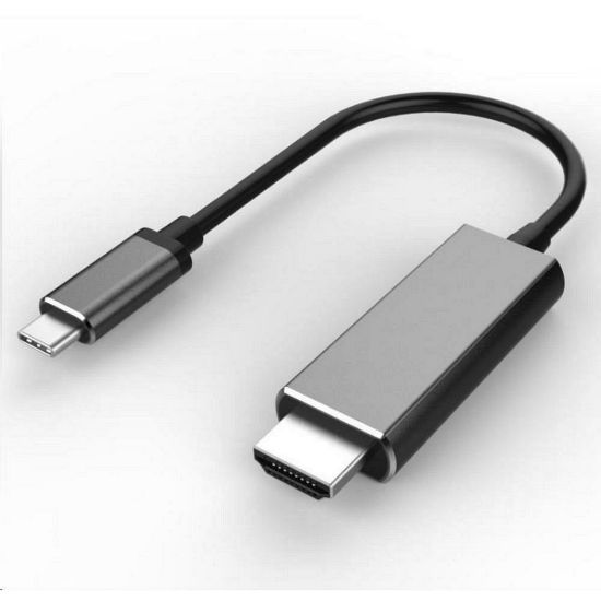 Obrázek PREMIUMCORD Kabel USB3.1 typ- C na HDMI, 1, 8m rozlišení obrazu 4K*2K@60 Hz Aluminium
