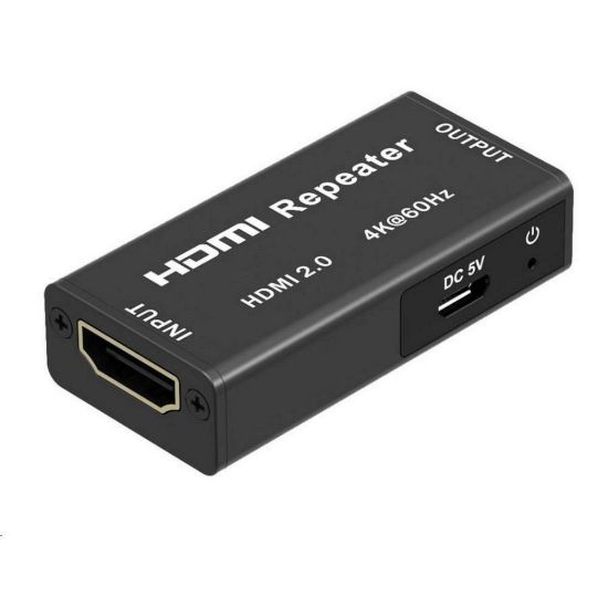 Obrázek PREMIUMCORD HDMI 2.0 repeater až do 40m, rozlišení 4Kx2K@60 Hz