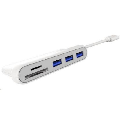 Obrázek PREMIUMCORD USB3.1 Typ- C hub 3x USB3.0 + čtečka SD karet