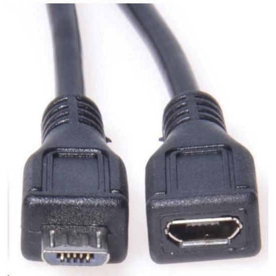 Obrázek PREMIUMCORD Kabel prodlužovací micro USB - micro USB 2m (M/ F)