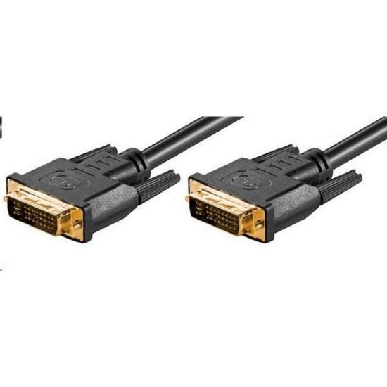 Obrázek PREMIUMCORD Kabel DVI - DVI propojovací 2m (DVI- I(24+5), M/ M, dual link)