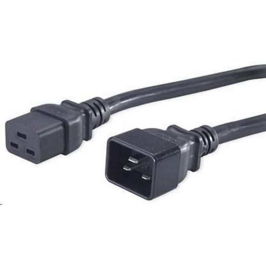 Obrázek PREMIUMCORD Kabel napájecí 230V/ 16A prodlužovací 1, 5m (konektory IEC 320 C19 - IEC 320 C20)
