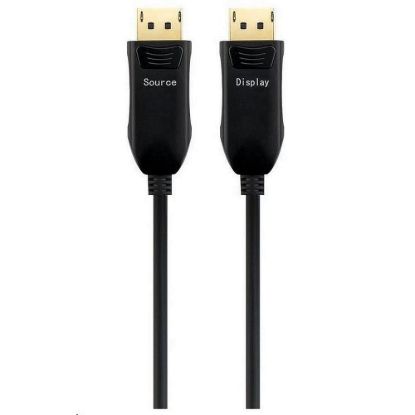 Obrázek PREMIUMCORD Optický DisplayPort 1.4 přípojný kabel M/ M, zlacené konekt. 50m