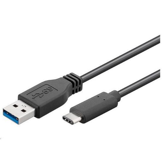 Obrázek PremiumCord Kabel USB 3.1 konektor C/ male - USB 3.0 A/ male, černý, 2m