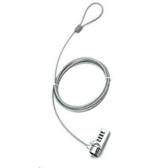 Obrázek PREMIUMCORD Bezpečnostní zámek na NTB 1, 8m Kensington Lock (4 místný kód, ocelové lanko)
