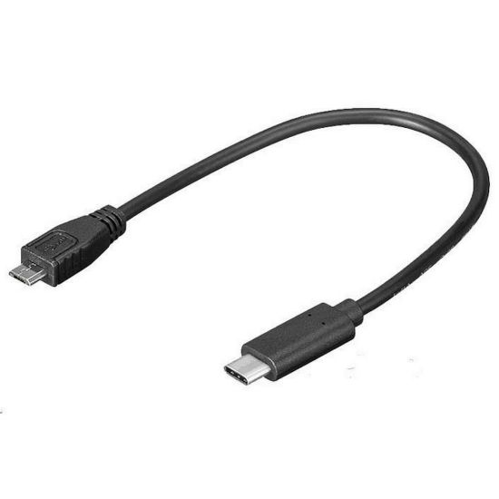 Obrázek PREMIUMCORD Adaptér USB 3.1 C/ male - USB 2.0 Micro- B/ male, 0, 2m