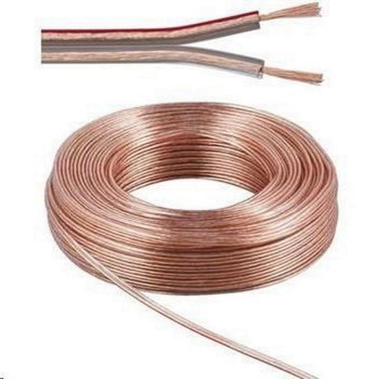Obrázek PremiumCord Kabely na propojení reprosoustav 100% CU měď 2x 2, 5mm 10m