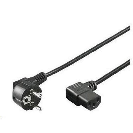 Obrázek PREMIUMCORD Kabel napájecí 230V 3m úhlový 90st