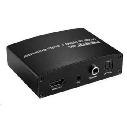 Obrázek PREMIUMCORD HDMI 4K Audio extraktor s oddělením audia na stereo jack, SPDIF Toslink, RCA