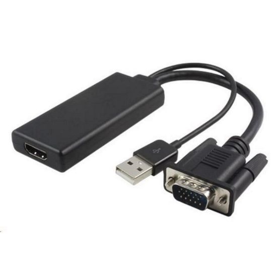 Obrázek PREMIUMCORD převodník VGA+audio elektronický konvertor na rozhraní HDMI
