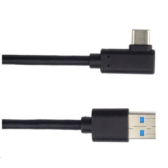 Obrázek PREMIUMCORD Kabel USB typ C/ M zahnutý konektor 90° - USB 3.0 A/ M, 50cm