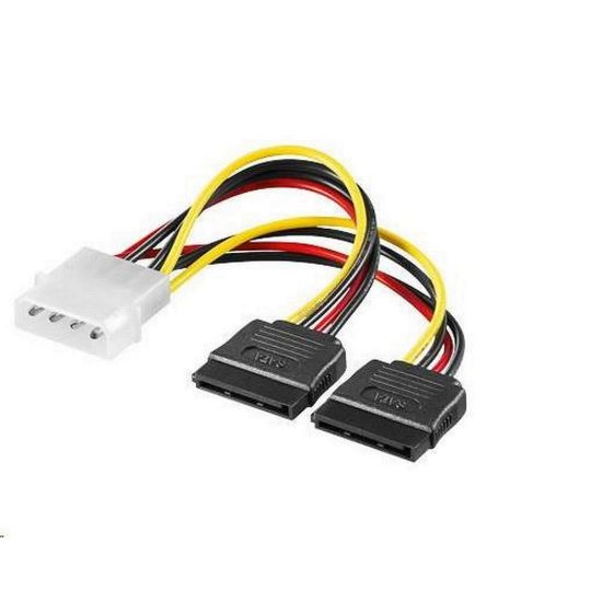 Obrázek PREMIUMCORD Napájecí adaptér kabelový 5, 25" na 2x S- ATA