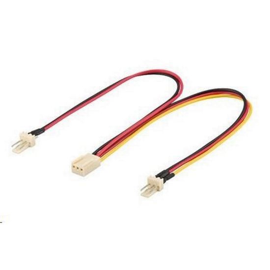 Obrázek PREMIUMCORD Rozdvojka pro napájení ventilátorů 3pin TX 22cm