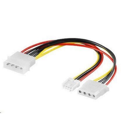 Obrázek PREMIUMCORD Kabel napájecí HDD 5, 25"- 5, 25"+3, 5"