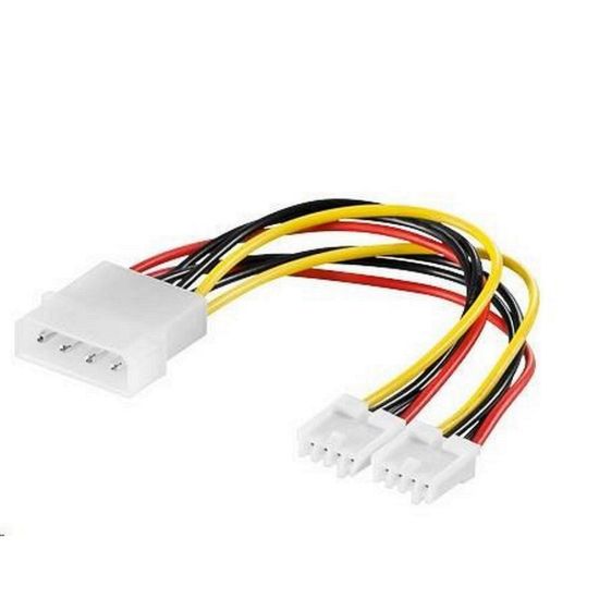 Obrázek PREMIUMCORD Kabel napájecí HDD, FDD 5, 25"- 2 x 3, 5"