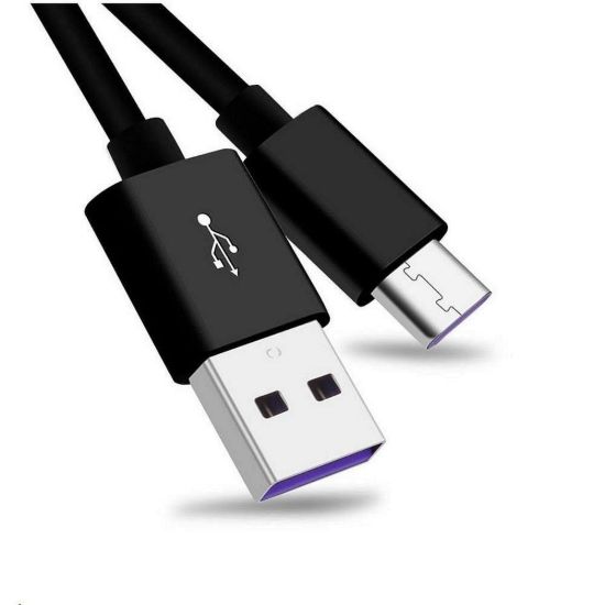 Obrázek PremiumCord Kabel USB 3.1 C/ M - USB 2.0 A/ M, Super fast charging 5A, černá, 1m