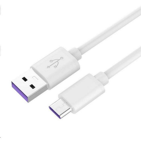 Obrázek PremiumCord Kabel USB 3.1 C/ M - USB 2.0 A/ M, Super fast charging 5A, bílá, 1m
