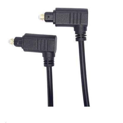 Obrázek PremiumCord Kabel Toslink 90° - Toslink 90°, tloušťka kabelu: 4.0mm, délka 1m