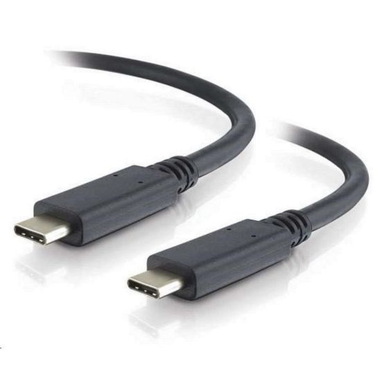 Obrázek PremiumCord USB- C kabel ( USB 3.2 generation 2 x 2, 5A, 100 W, 20Gbit/ s ) černý, 0.5m