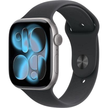 Obrázek Apple Watch Series 11 GPS 46mm Space Grey Aluminium Case with Black Sport Band - M/ L