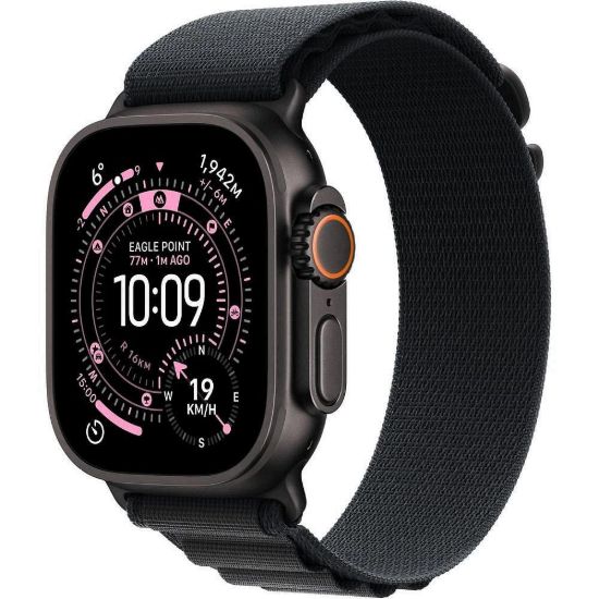 Obrázek Apple Watch Ultra 3 GPS + Cellular 49mm Black Titanium Case with Black Alpine Loop - Large