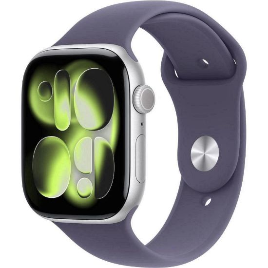 Obrázek Apple Watch Series 11 GPS 42mm Silver Aluminium Case with Purple Fog Sport Band - S/ M