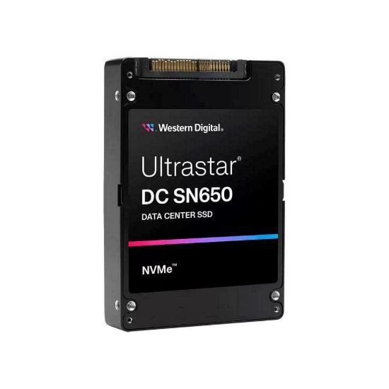 Obrázek WD Enterprise SSD 7.68 TB Ultrastar DC SN650, PCIe Gen4, (R: 6500, W: 1900MB/ s), RI- 1DW/ D BICS5 ISE
