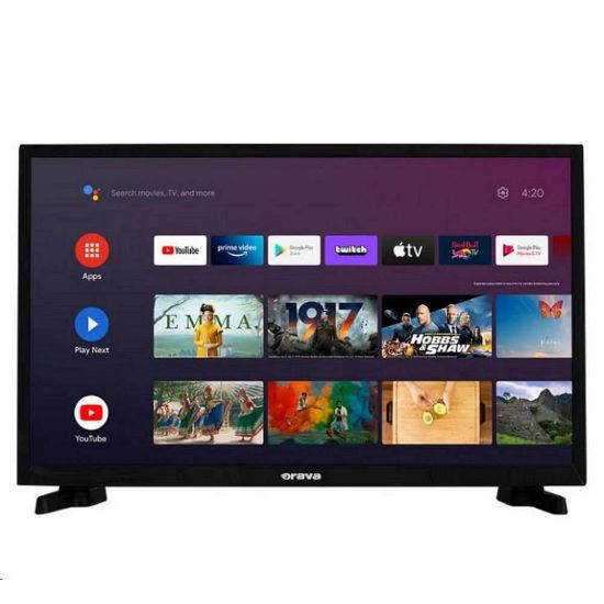 Obrázek Orava 24" TV LT- ANDR24 A01, HD Ready, LED, Android Smart TV, WiFi, HDR, tuner DVB- T2/ C/ S2, Android 11