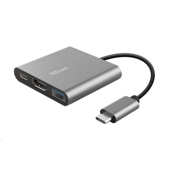 Obrázek TRUST adaptér DALYX, 3- in- 1, USB- C