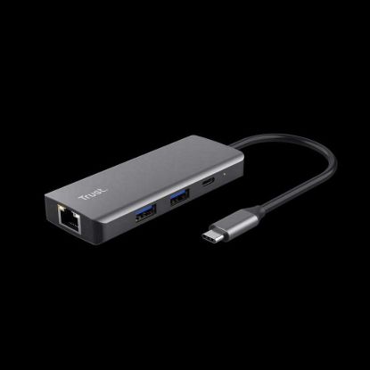Obrázek TRUST adaptér DALYX, 6- in- 1 USB- C Multi- Port Adapter
