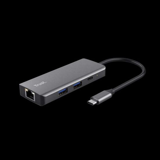 Obrázek TRUST adaptér DALYX, 6- in- 1 USB- C Multi- Port Adapter