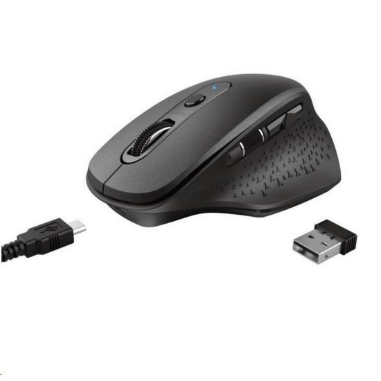 Obrázek TRUST bezdrátová Myš Ozaa Rechargeable Wireless Mouse - black