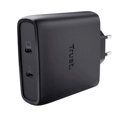 Obrázek TRUST GaN Nabíječka MAXO 100 W 2- Port, USB- C, černá