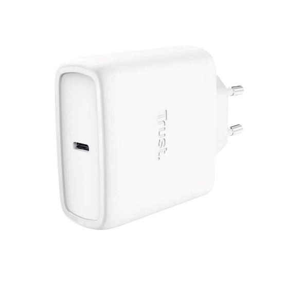 Obrázek TRUST GaN Nabíječka MAXO 65 W, USB- C, bílá