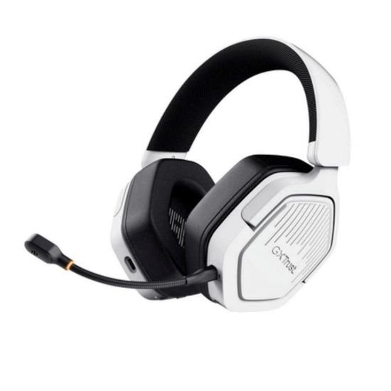 Obrázek TRUST Herní sluchátka GXT 493 W Carus, Bluetooth, 2.4GHz, bílá