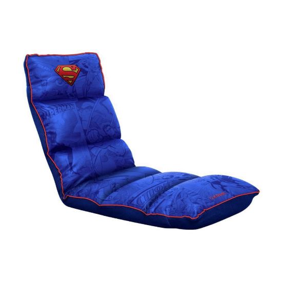 Obrázek TRUST herní židle GXT 718SM RAYZEE Skládací podlahová židle, Superman, modrá