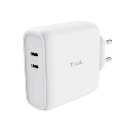Obrázek TRUST nabíječka MAXO 65 W, 2x USB- C, bílá
