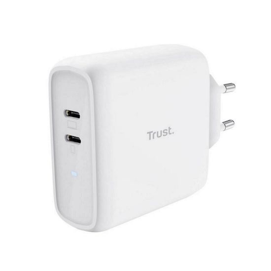 Obrázek TRUST nabíječka MAXO 65 W, 2x USB- C, bílá