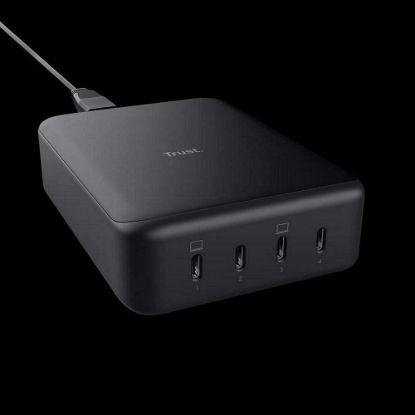 Obrázek TRUST napájecí adaptér MAXO 240 W 4- PORT USB- C DESK CHARGER