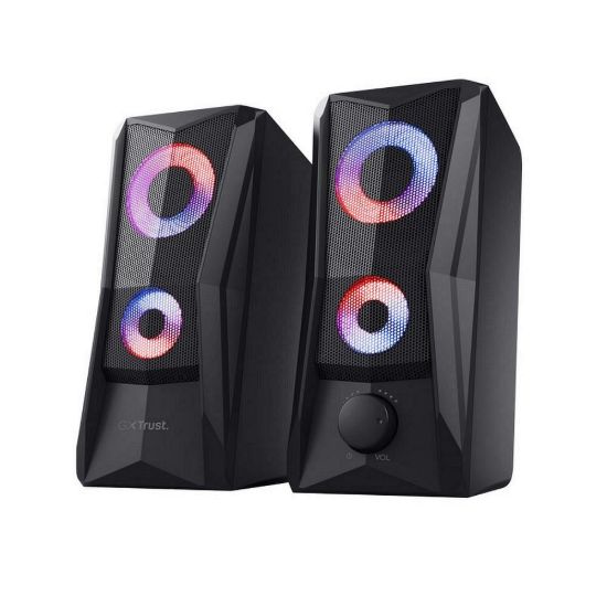 Obrázek TRUST reproduktory GXT 606 Javv RGB- Illuminated 2.0 Speaker Set, černá