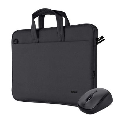 Obrázek TRUST Sada brašna na notebook 16" Notebook Bag + Bezdrátová Myš, černá